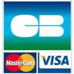 Photo Montrant les logos de Cartes bleues dans le footer acceptées par l'hôtel la pergola