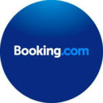 Photo montrant le logo de booking.com, si vous cliquez dessus vous serez directement redirigé vers notre partenaire.