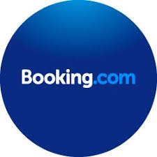Photo montrant le logo de booking.com, si vous cliquez dessus vous serez directement redirigé vers notre partenaire.